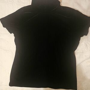 Chic Black Short Sleeve Women's Top